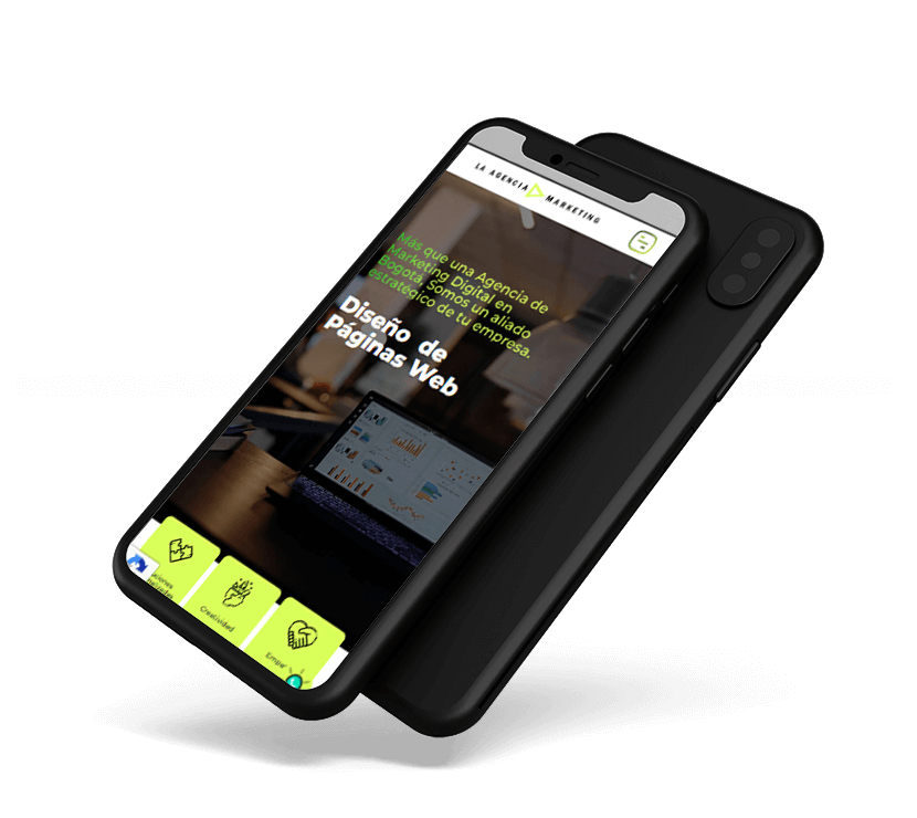 diseño de pagina web responsive la agencia d marketing